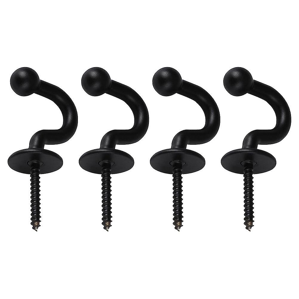 TK 4 unids Cortina Ganchos moderno simple durable Colgando Ganchos de pared Ganchos de metal para opicin del hotel