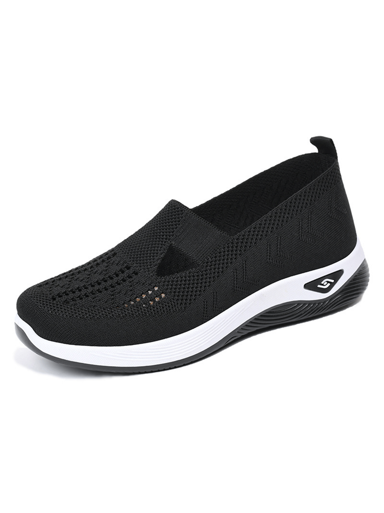 TK Zapatillas De Mujer En Color Sólido Transpirables Zapatillas Casuales De Verano De Bajo Térmico Tejidas Zapatos Casuales Para Mamá