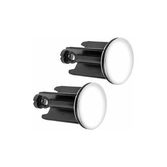 CA Tapón universal premium para lavabo (40 mm, 2 unidades), acero inoxidable, antical, para lavabo, bidé y baño.