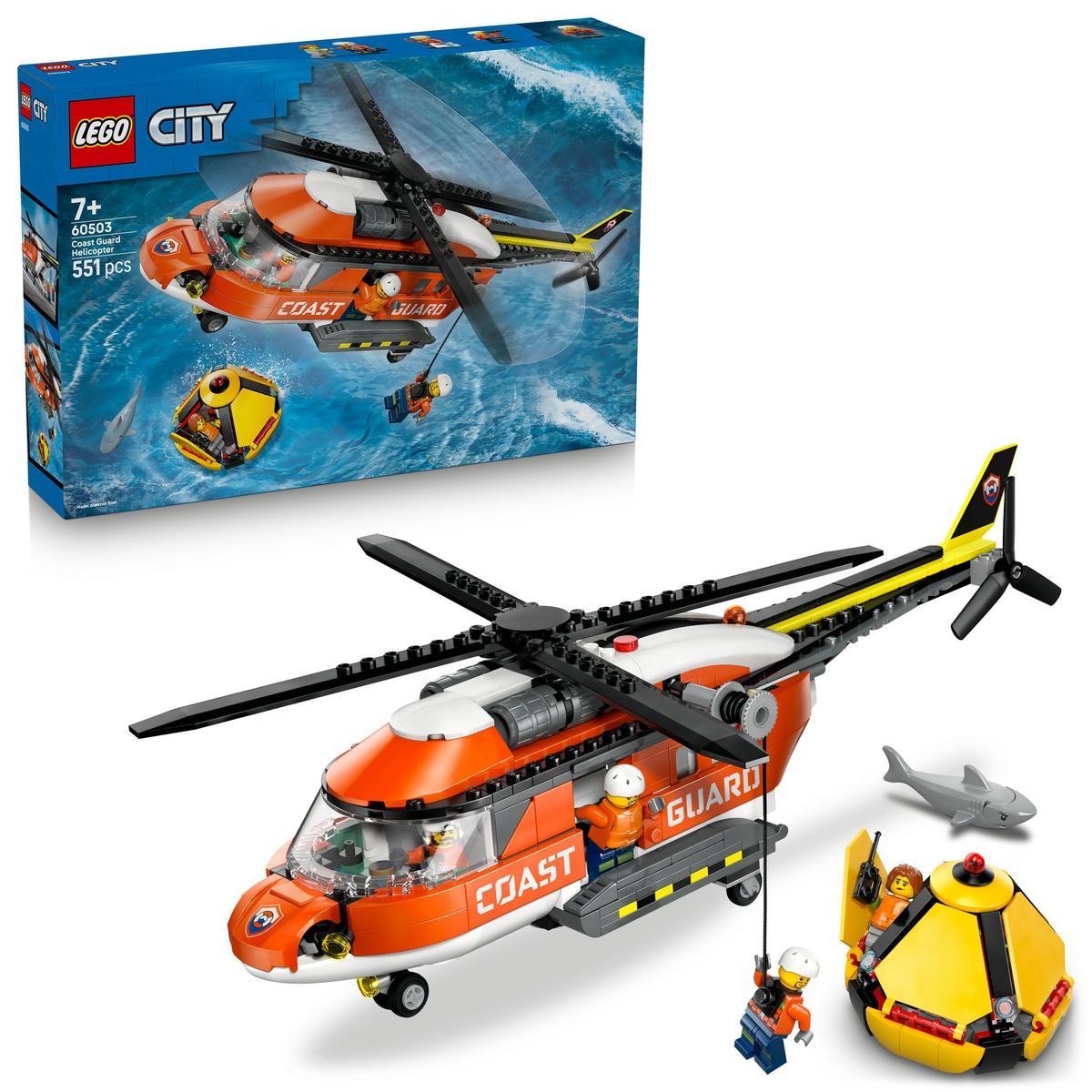 LEGO – Juego de construcción Helicóptero de Guardacostas LEGO City Exploration – 60503.