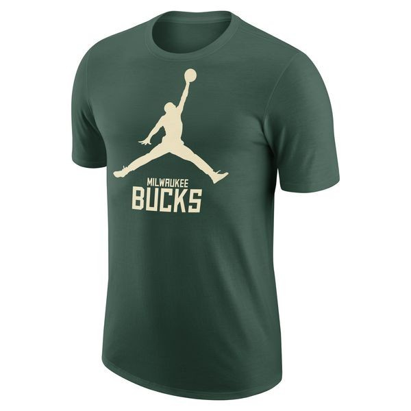 Camiseta NIKE MIL M NK ES NBA SS TEE FD1474 323 Verde