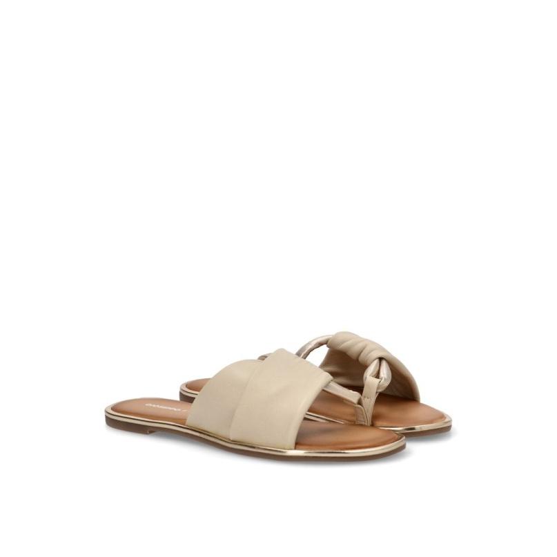 Sandalia Gioseppo - Mujer - Suela Plana - Modelo Whately - Color Beige