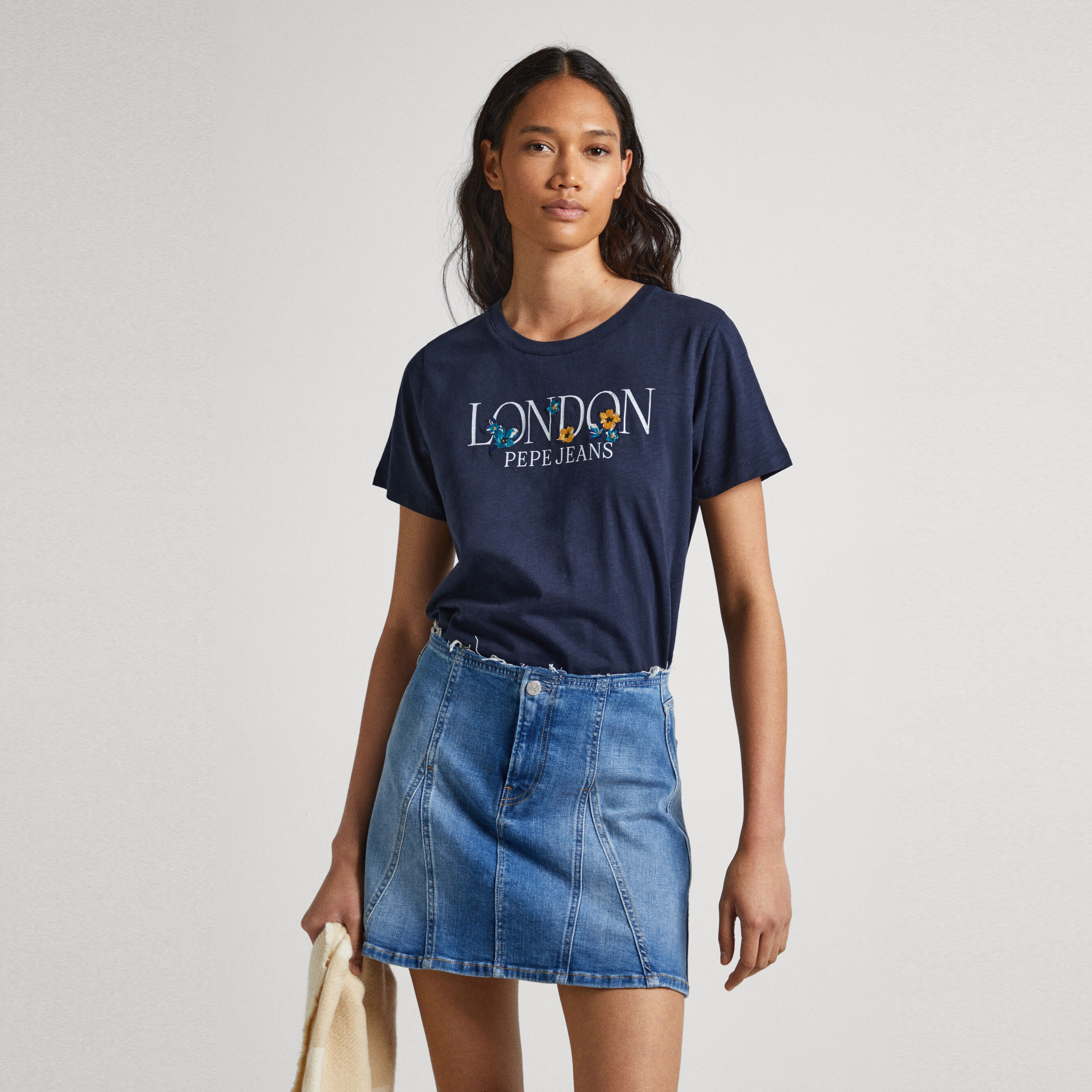 Pepe Jeans Camiseta Marino PL505702-594 , para Mujer