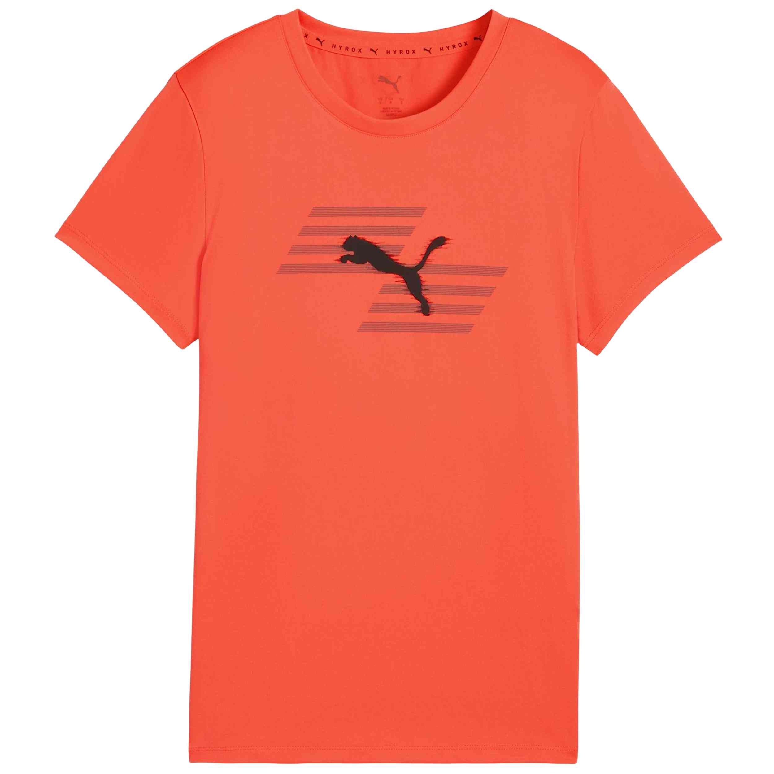 Camiseta De Manga Corta Puma modelo Puma x HYROX Poly Graphic "Naranja intenso" para Mujer en color Naranja