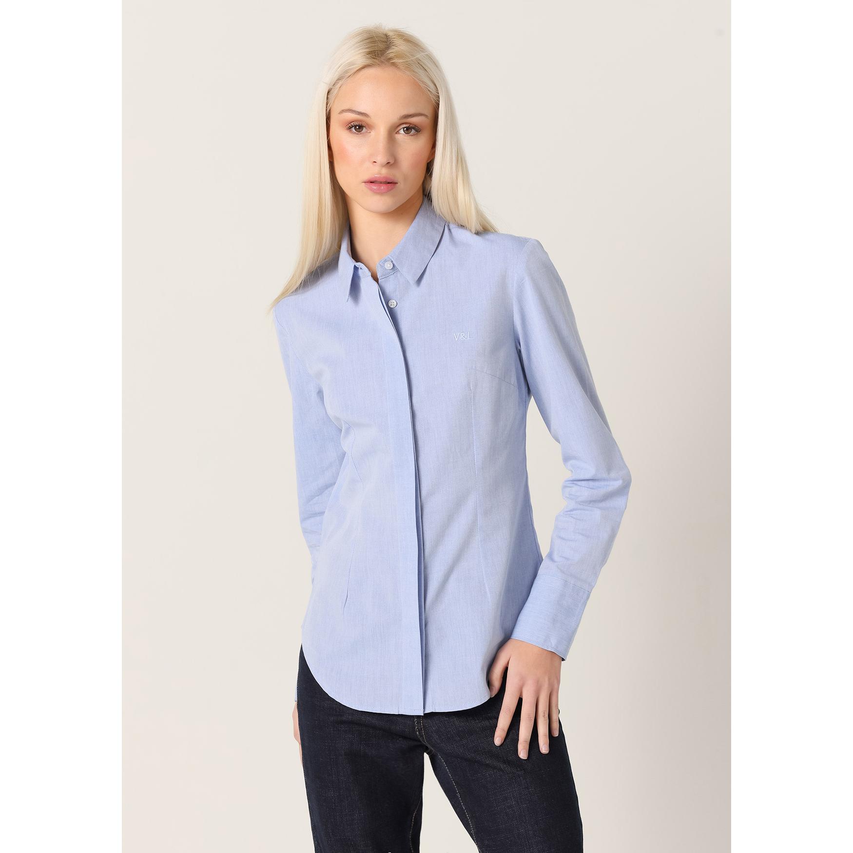 Victorio & Lucchino - Camisa manga larga con estructura fil a fil