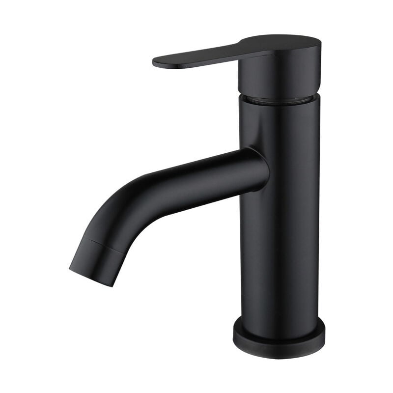 Grifo Monomando para Baño, Grifo Monomando para Lavabo, Acero Inoxidable, Gris