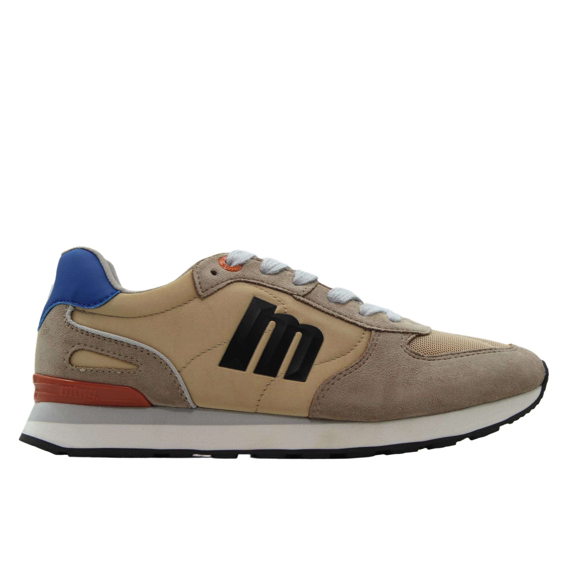 MTNG 60021 Sneakers casual de antelina y malla, cordones, suela de goma, para señora