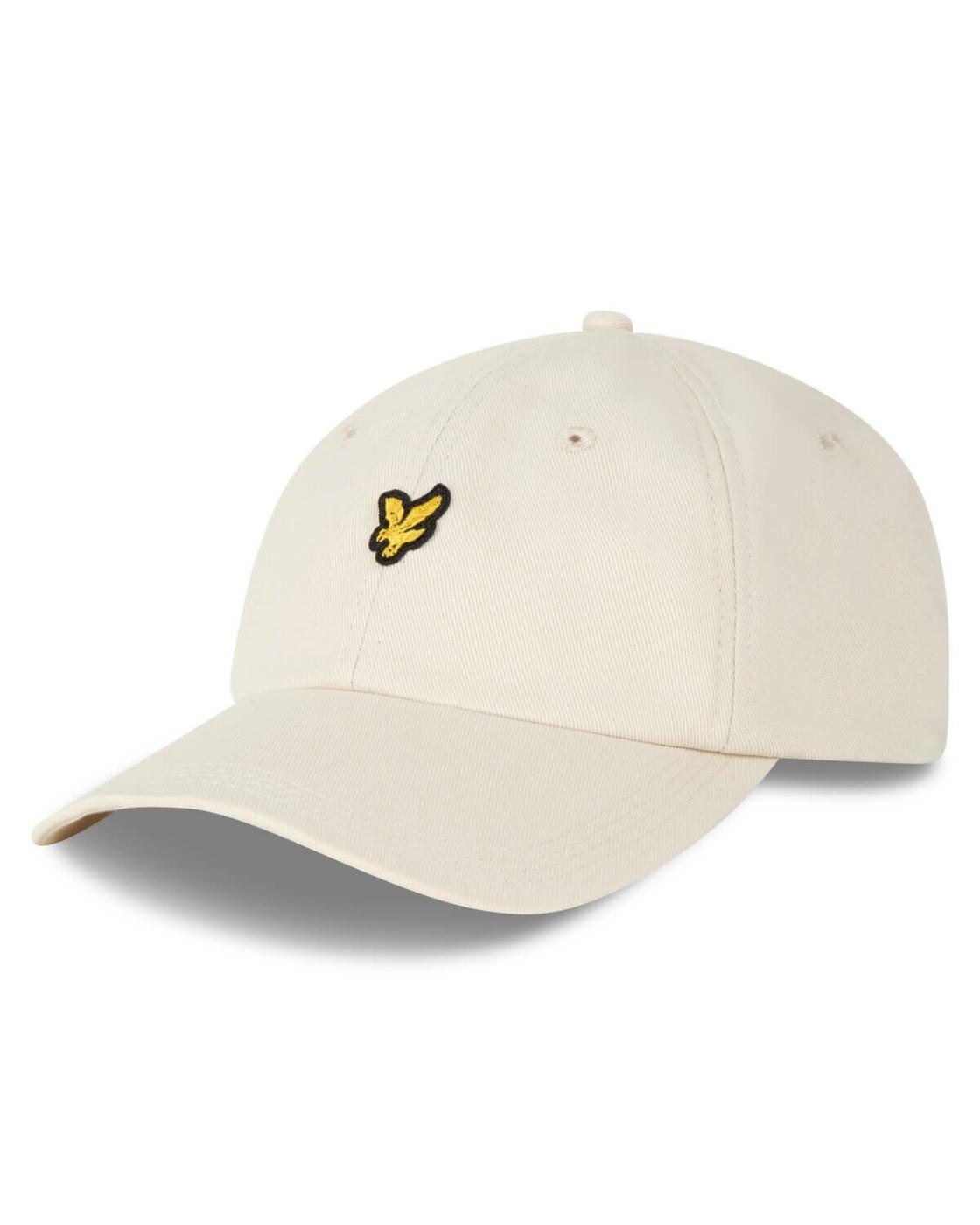 Gorra Lyle&Scott Beige Algodón Diseño Sesámo Logo Amarillo