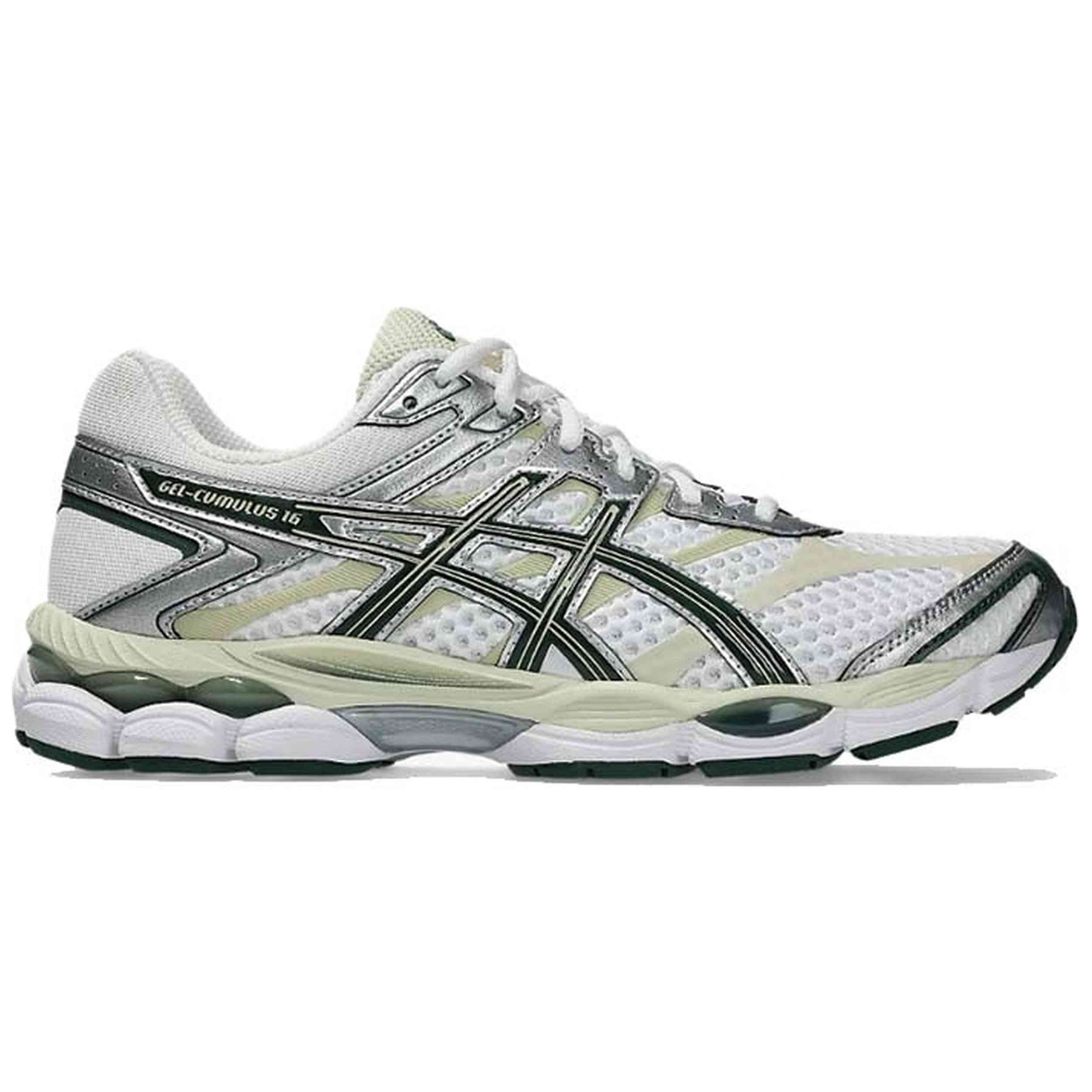 Zapatillas Asics modelo Asics Gel Cumulus 16 "Forest Night" para hombre y mujer en color Blanco