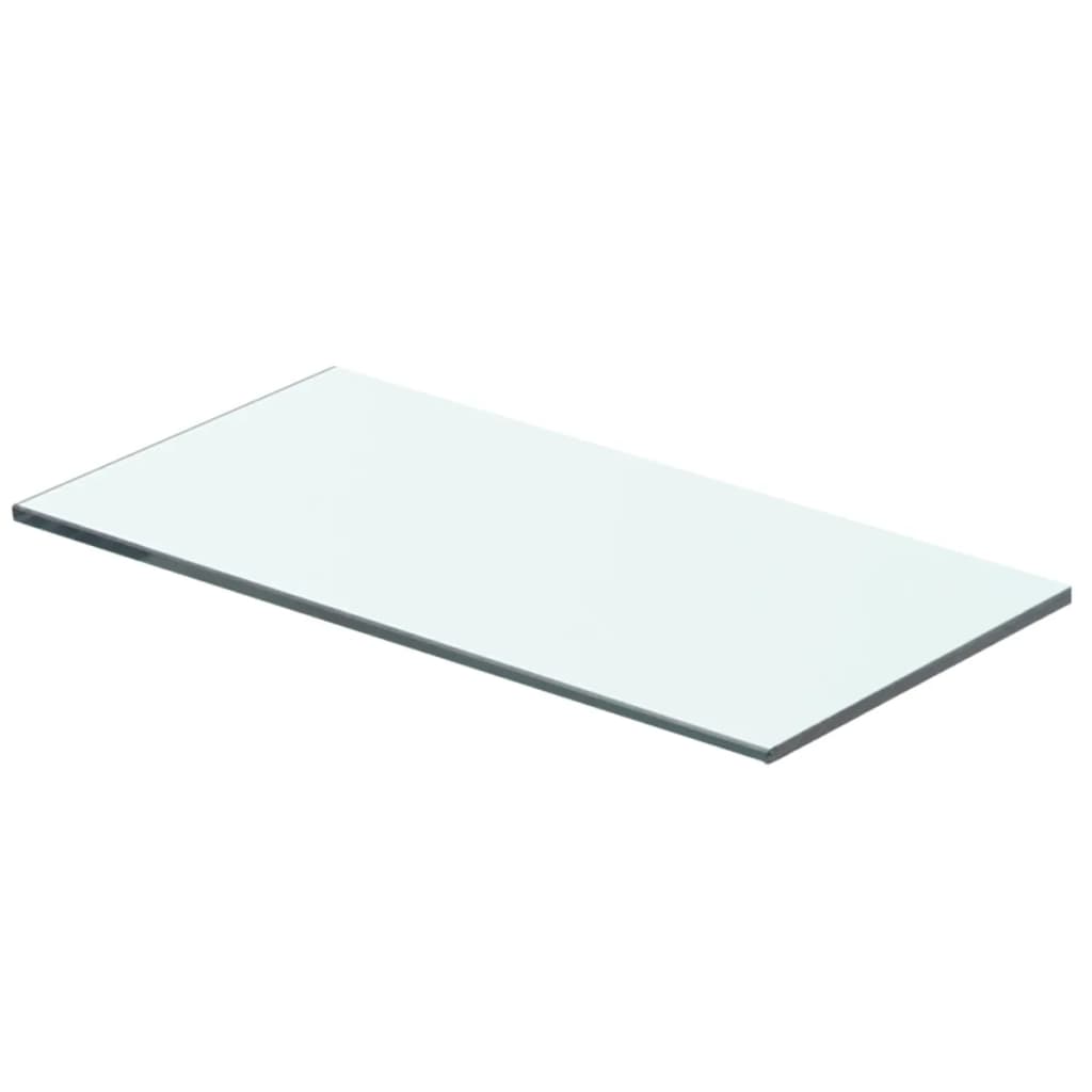 vidaXL Estantes panel de vidrio transparente 40x15 cm Juego de 1 o 2 Mueble Almacenaje Estantería para Oficina, Estudio, Dormitorio Estantería/Librería/ mueble de Almacenamiento
