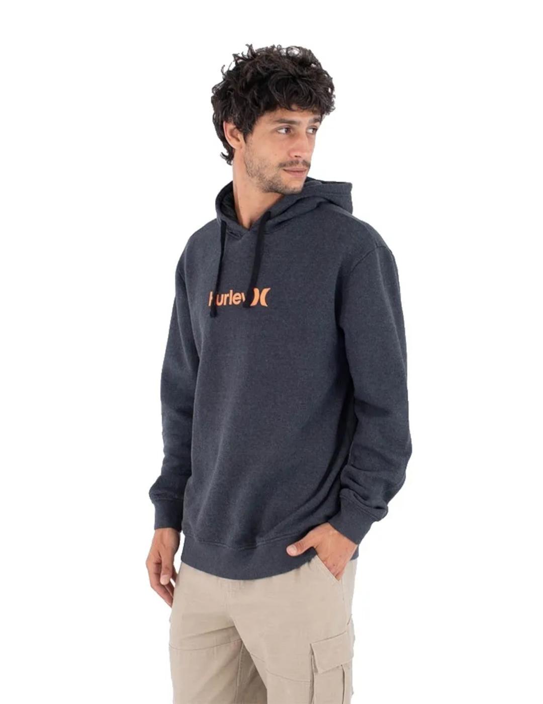 HURLEY SUDADERA GRIS PRESS O&O