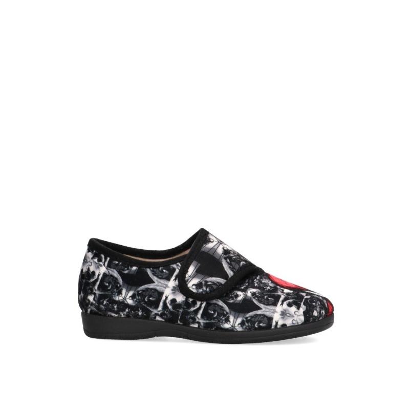 Zapatillas Casa Casa Y Zapatilla Cerrada Vulca-bicha - Niño - Suela Plana - Modelo 1958 - Color Negro