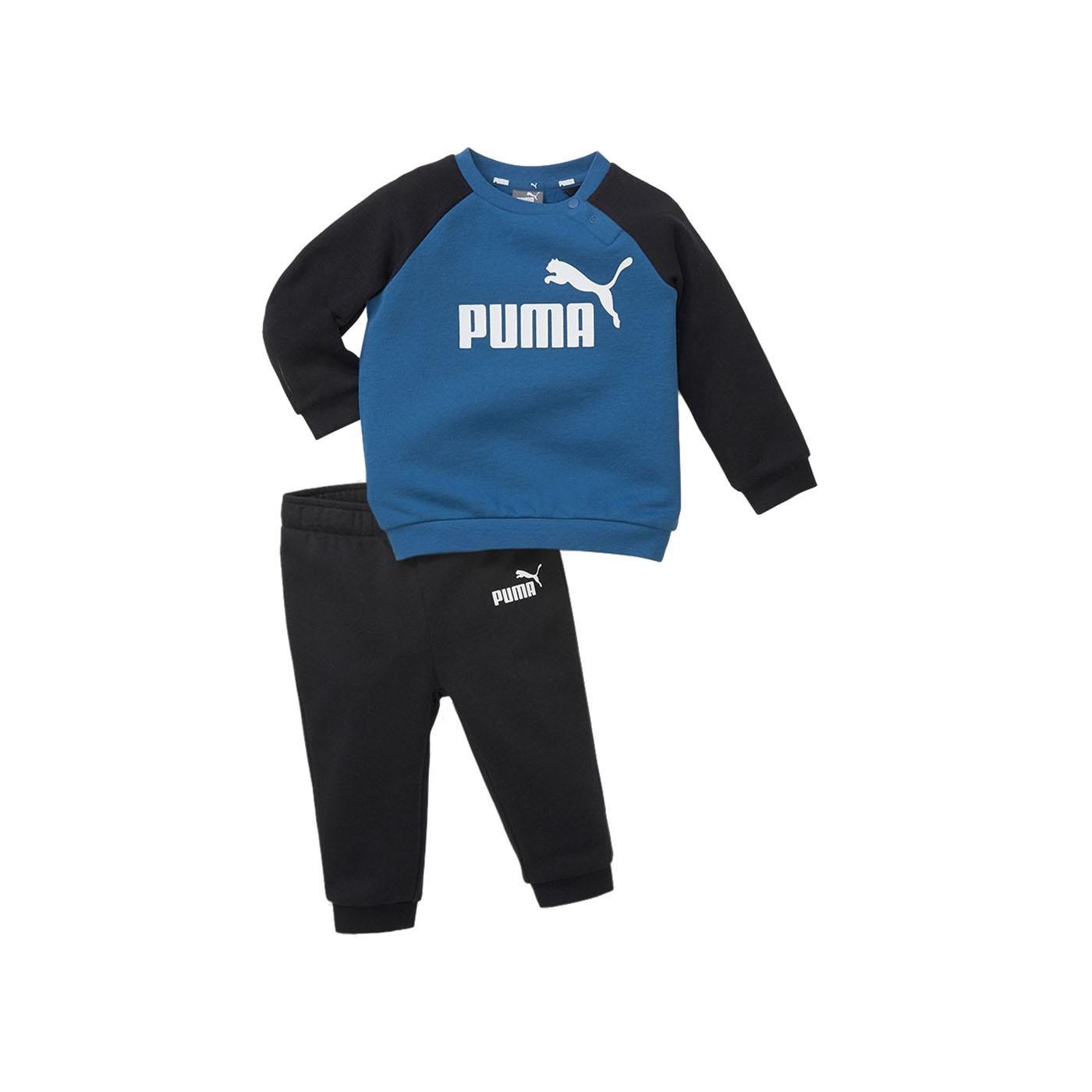 Puma Chandal Niño Minicats Azul Negro Essential Algódon