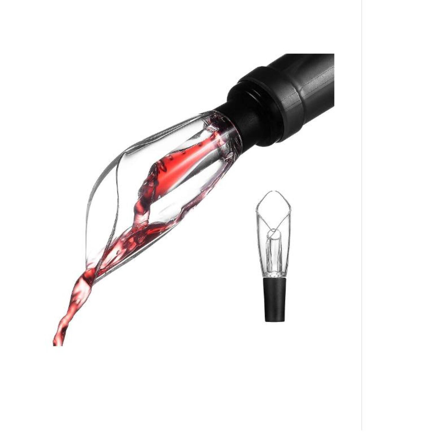 Pack x2 Aireador de Vino y Minidecantador con Boquilla de Aireación Vertedor de Vino y Decantador 2 en 1-  Karawan