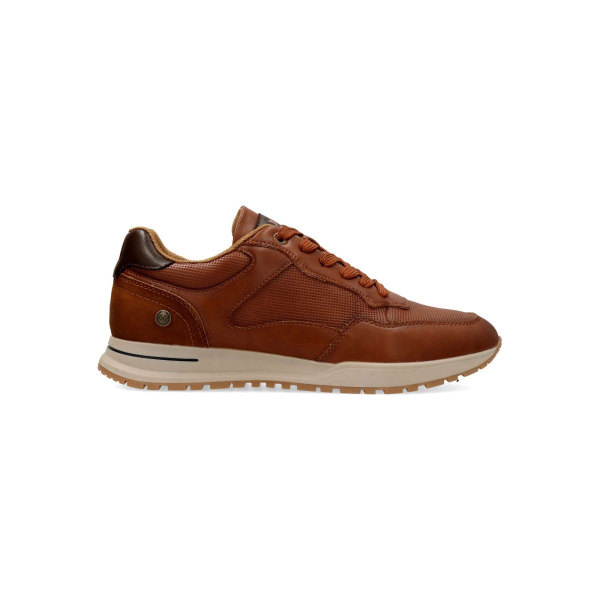Xti - Zapatillas casual hombre estilo urbano de material sintético vegano color camel talla 42