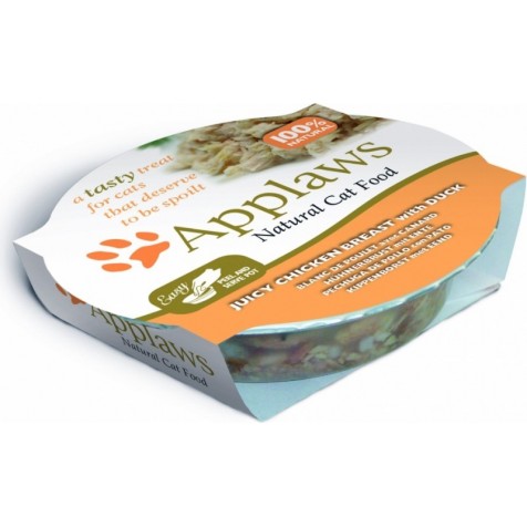 Applaws Tarrina Gatos Adultos Pechuga Pollo Y Pato - 10 Unidades - 600 Gr