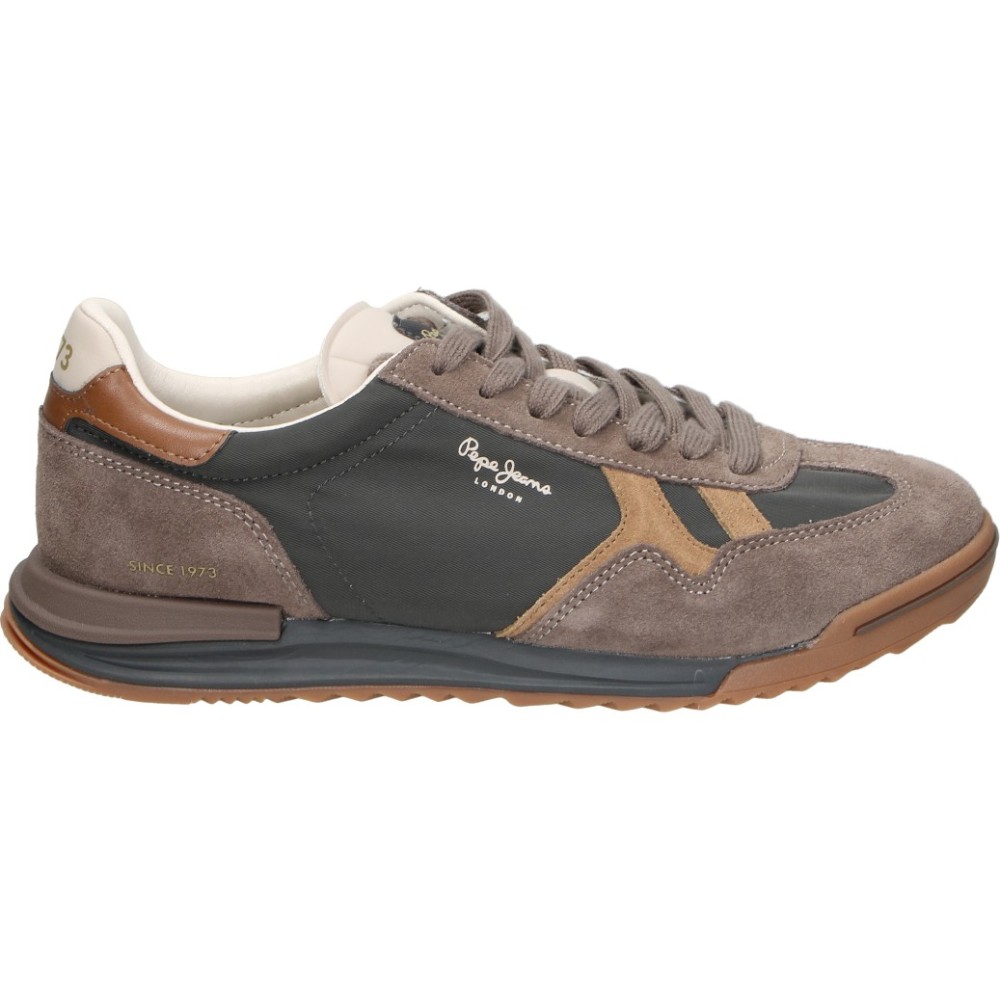 PEPE JEANS | Zapatillas Pepe Jeans para Hombre – Deportiva en Color Marrón con Detalles – Sneakers con Cordones – Estilosas – Cómodas y Versátiles – Moda – Modelo PMS600046-893