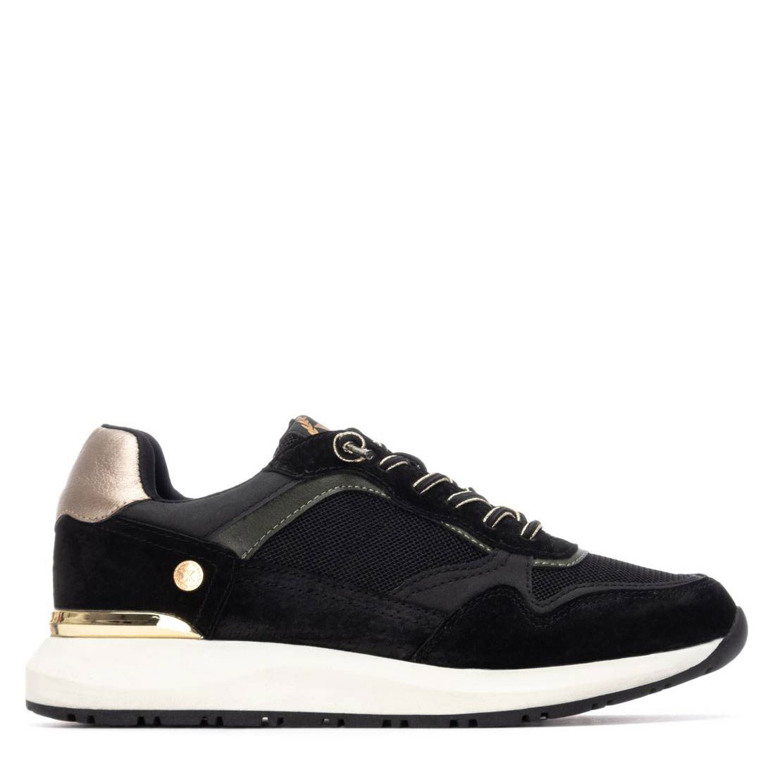 Xti Zapatilla en material textil 144206-NEGRO , para Mujer