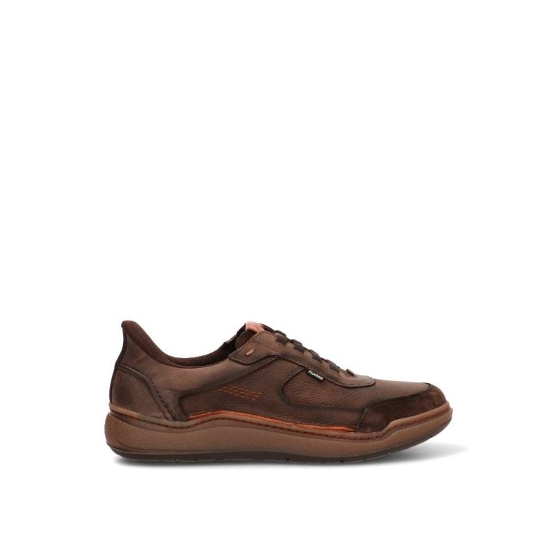 Zapatillas Fluchos - Hombre - Suela Plana - Modelo F2253 - Color Café
