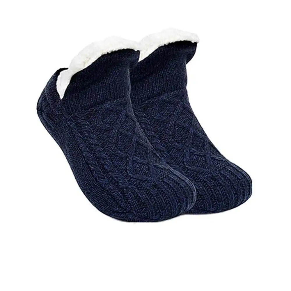 TK Calcetines De Invierno Para Hombres Y Mujeres Gruesos Térmicos Suaves No Especulativos Con Agarre Para El Hogar Y Dormir Cortos De Algodón Fuzzy