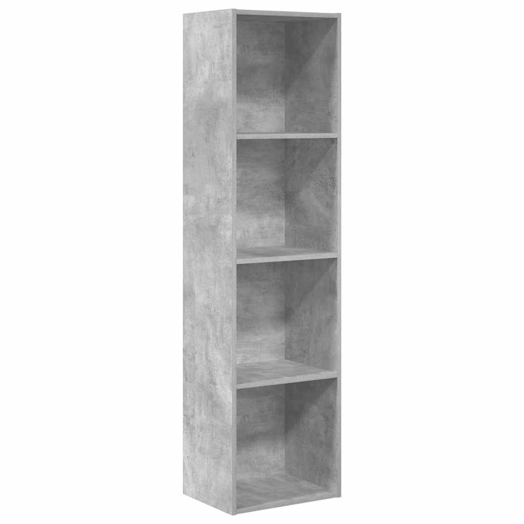 vidaXL Estantería de madera de ingeniería 40x30x152 cm en color Gris hormigón/Negro/Marrón roble y más | almacenamiento funcional diseño moderno para baño dormitorio sala