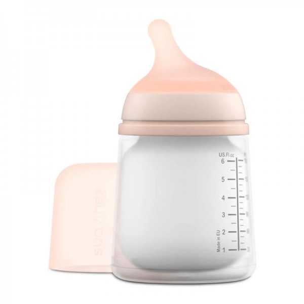 Suavinex Biberon Zero Zero Flujo A, Ultra Soft, +0m 120ml