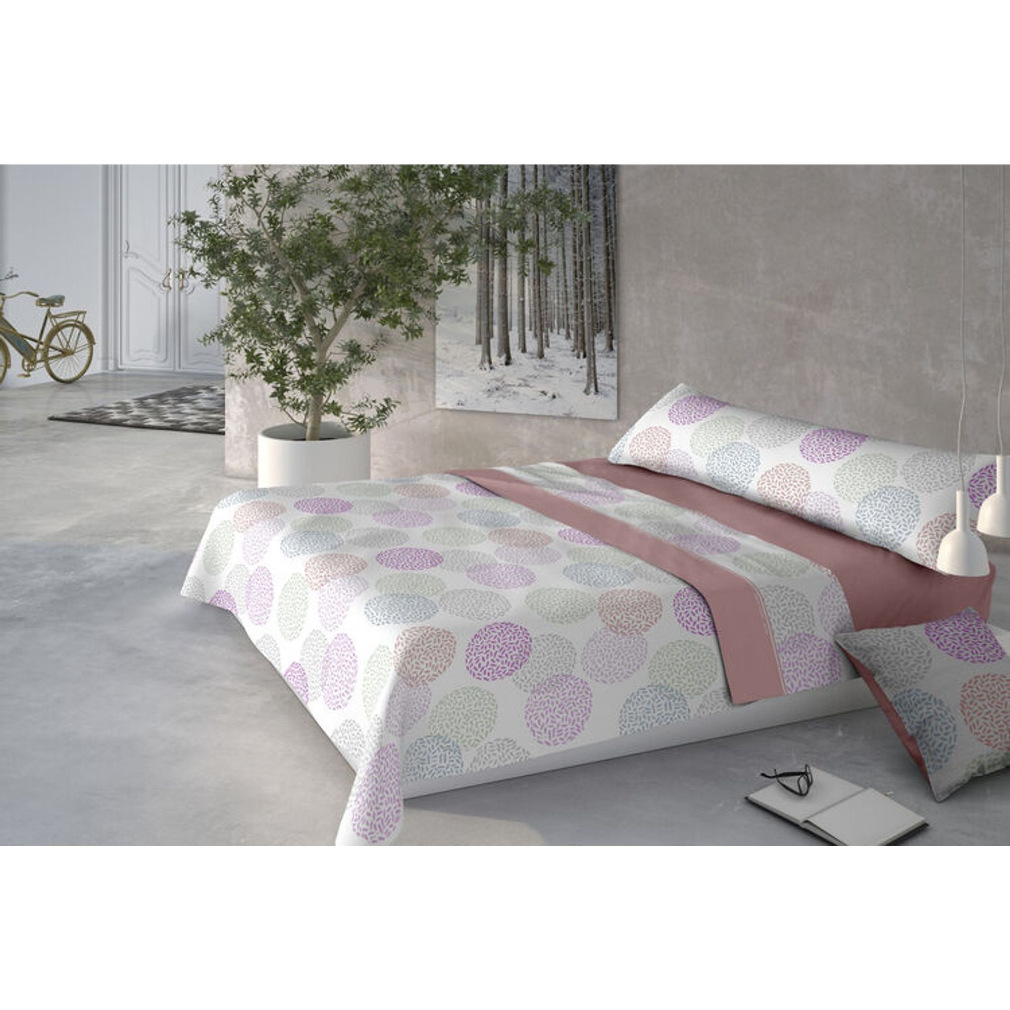 PIERRE CARDIN  Juego de Sábanas Modelo TEJIDOS REINAIS - Juego de Sábanas 3 Piezas, Sábana Encimera, Sábana Bajera y una Funda de Almohada - Juego de Sábanas Suavidad y Confort Durabilidad Asegurada con Certificado OEKO-TEX®