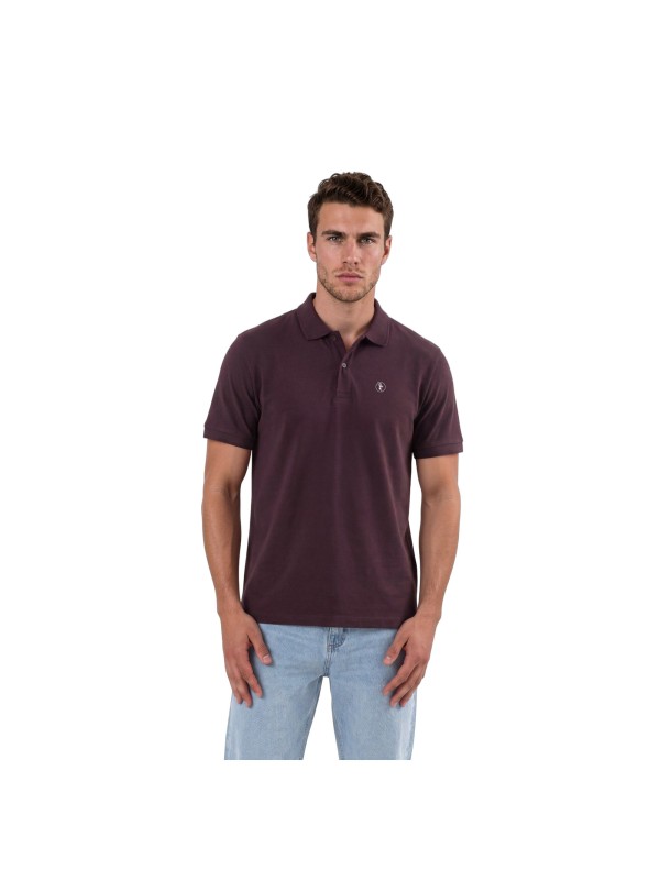 Polo piqué premium de algodón 100 % orgánico, gramaje alto 240 g/m², suave y duradero, red brown TABITA