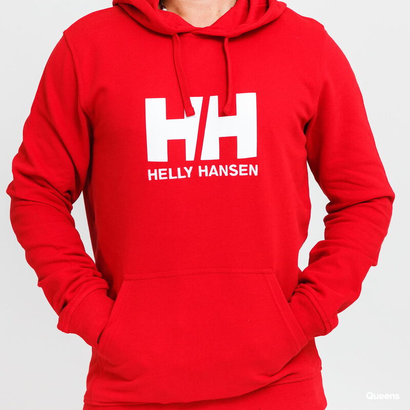 Sudadera roja Helly Hansen Logo Hoodie