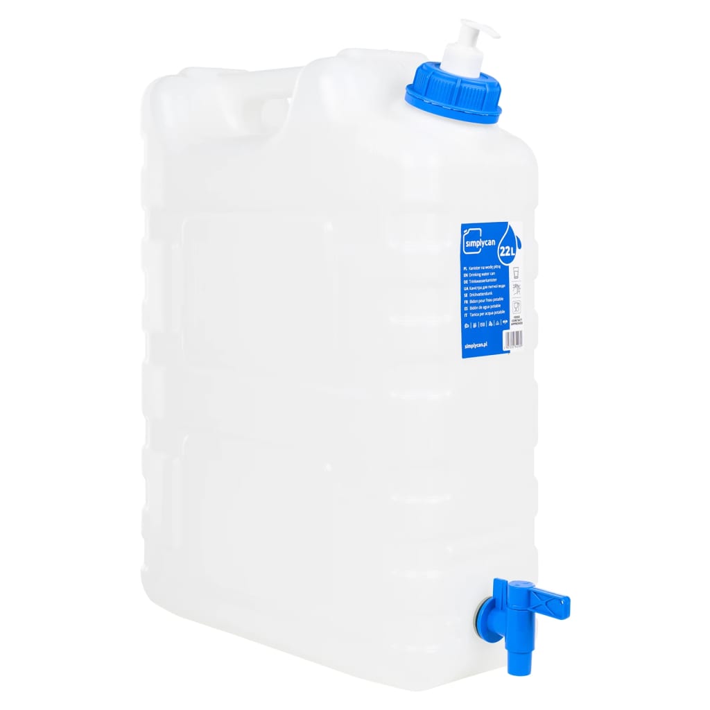 vidaXL Garrafa de agua con grifo y dispensador de jabón plástico Capacidad 12 l, 17 l, 22 l