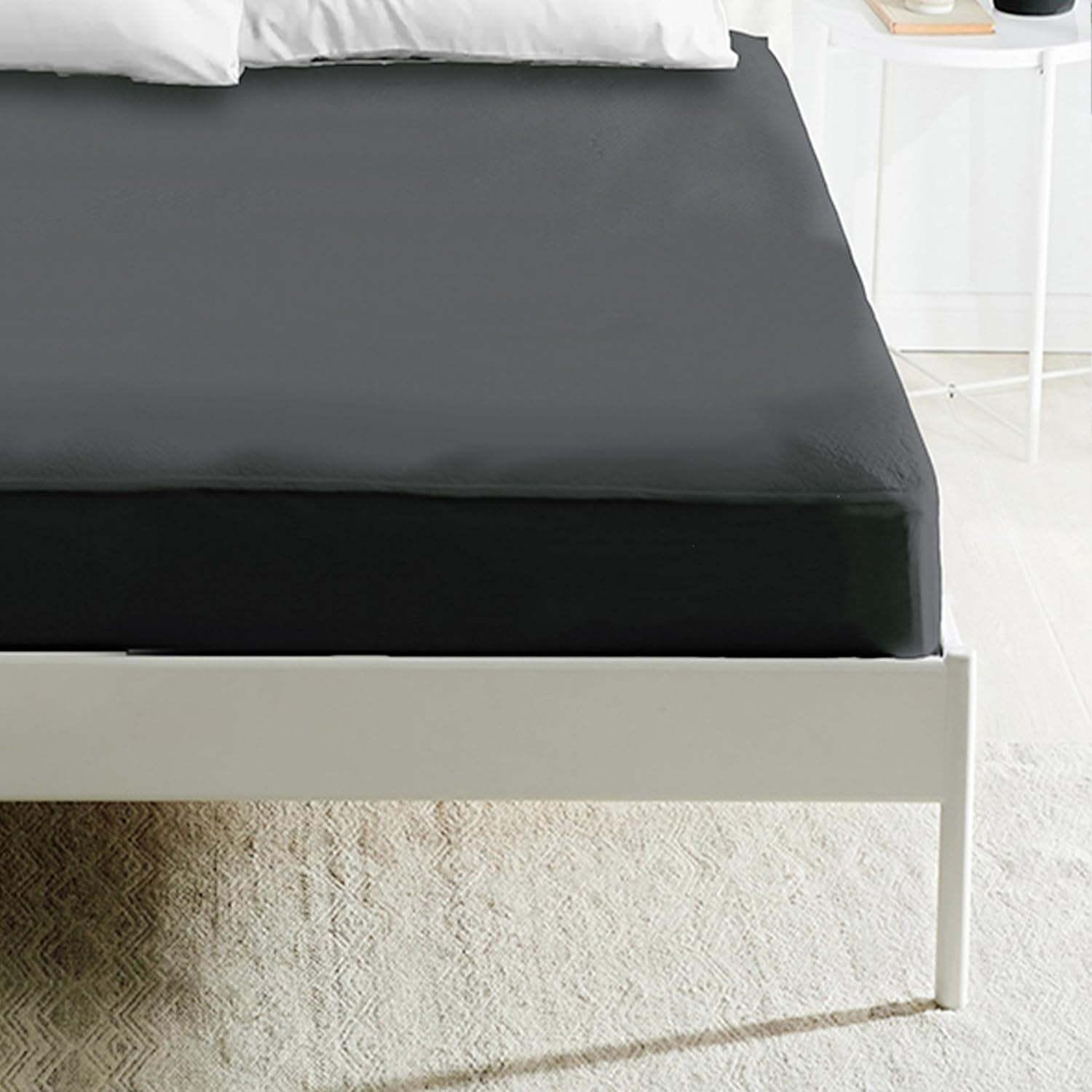 Sabanas Bajeras Ajustable para Cama 90/105/135/160/180cm, Sábana Bajera para colchón de hasta 30cm de Alto, Bolsillo Profundo - Microfibra de Poliéster,Tacto Suave y Cómodo.