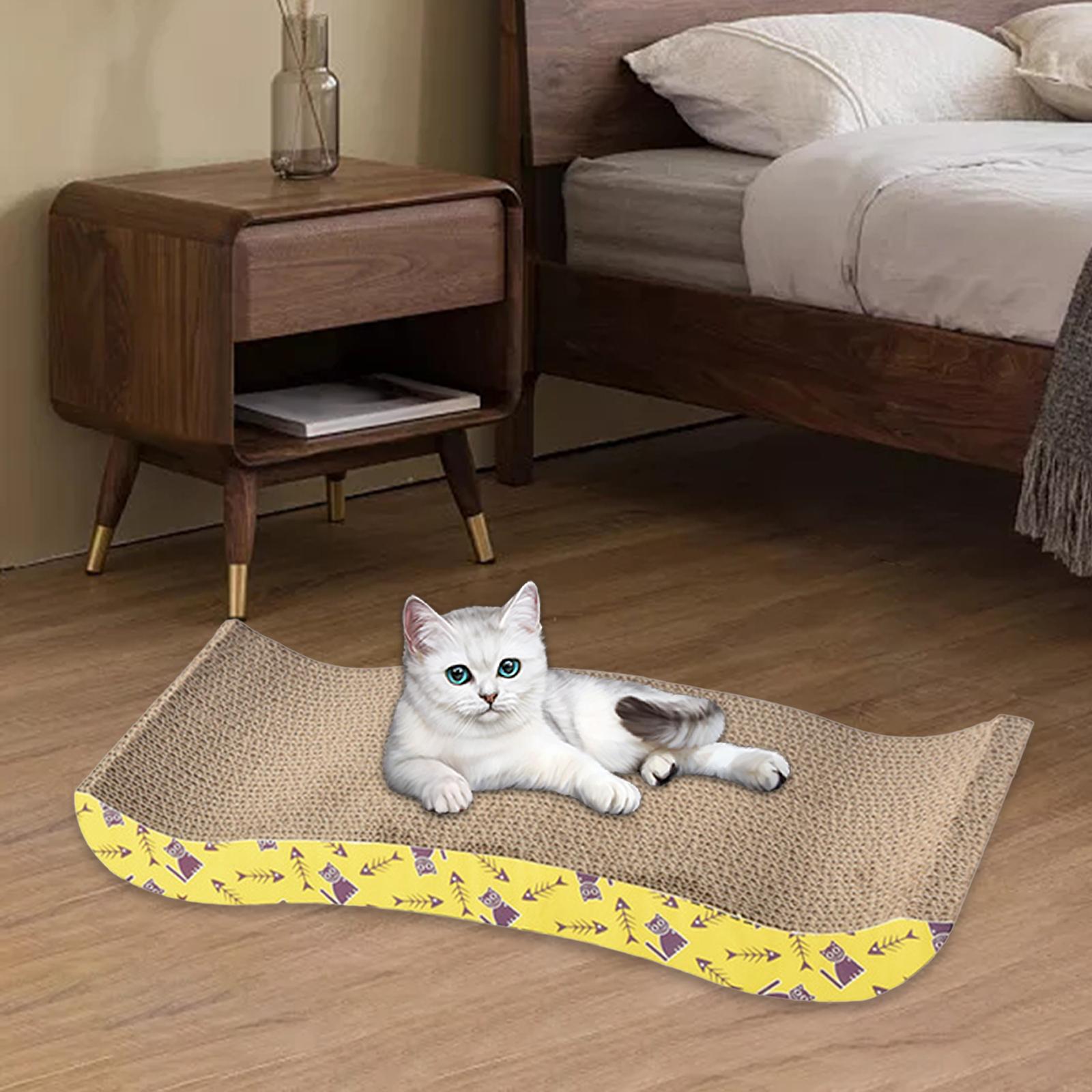 TK Tablero De Rasguñado Para Gatos Con Cama Mueble De Cartón Duradero Para Juguete De Gato Adecuado Para Gatos Pequeños Medianos Y Grandes
