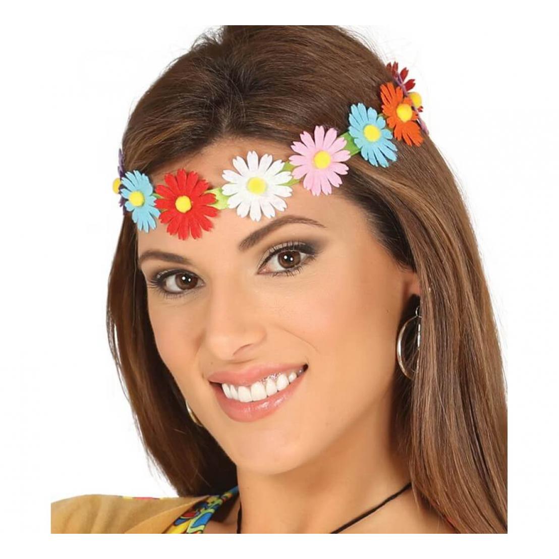 Guirca Diadema o Cinta con Flores Multicolor