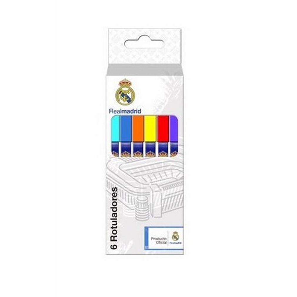 Casa y Menaje 2015 Set 6 rotuladores Real Madrid C.F. accesorios papelería infantil