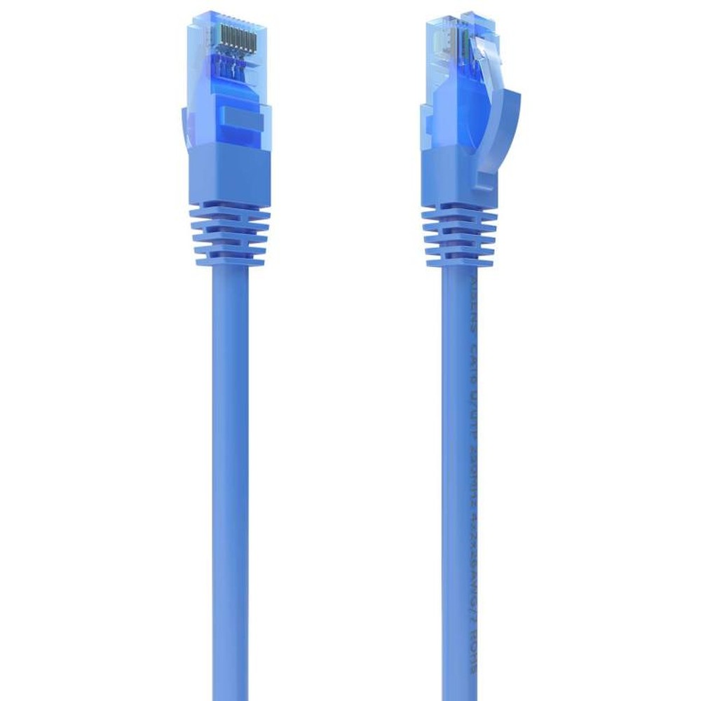 Aisens - Cable de red Cat6 UTP 1m RJ45 macho azul con conductor CCA AWG26 para uso diario resistente