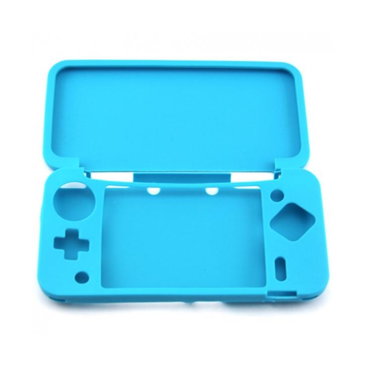 FUNDA DE SILICONA COMPATIBLE PARA NINTENDO NEW 2DS XL GOMA PROTECTOR AZUL