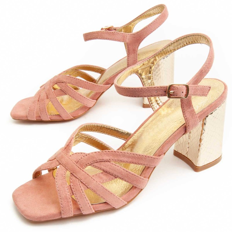 Sandsandalia Con Tacon Para Mujer. Montevita Sanndal25 91756