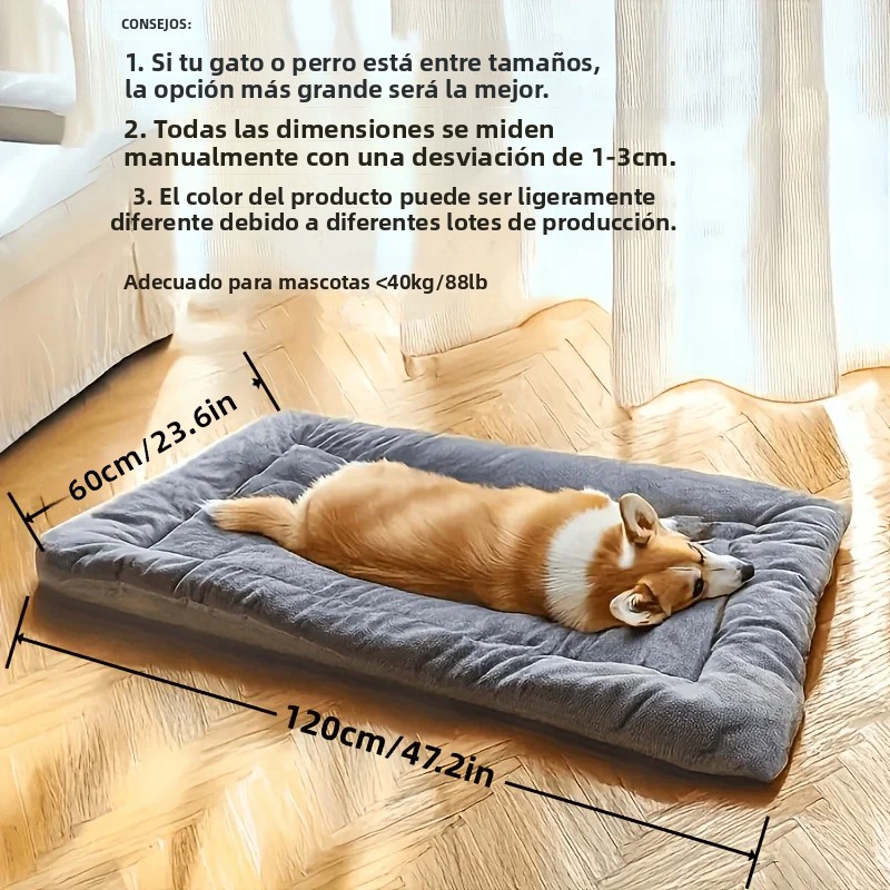 TK Alfombra De Mascota Extra-grande De Plush Suave Y Gruesa Sofá Para Perro/Gato/Casa De Perro/Matriz De Cages Material De Poliéster
