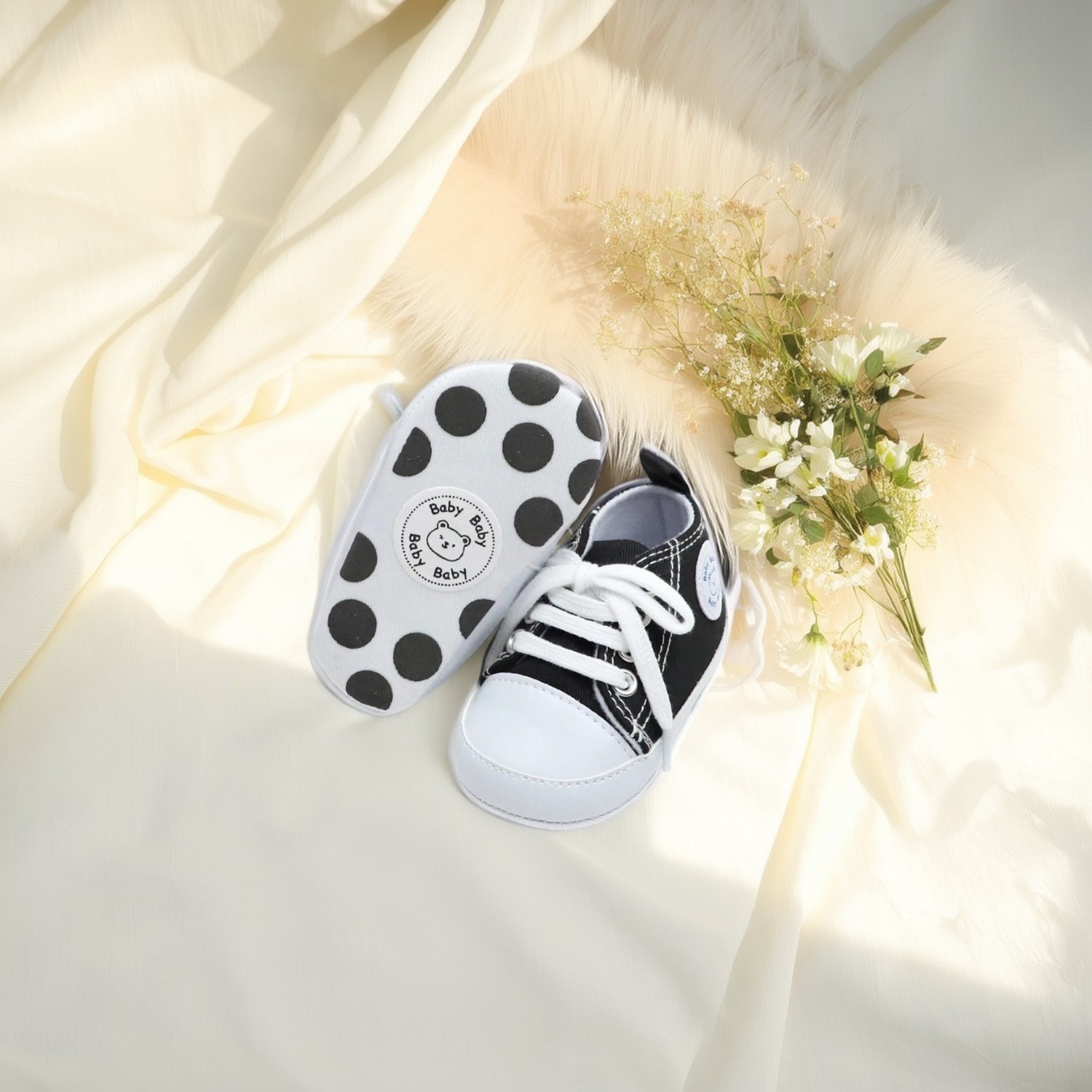 TK Zapatillas De Lona Para Bebés Niños Y Niñas Zapatos Para Primera Caminata Suaves Transpirables Antideslizantes Color Sólido Estilo Clásico