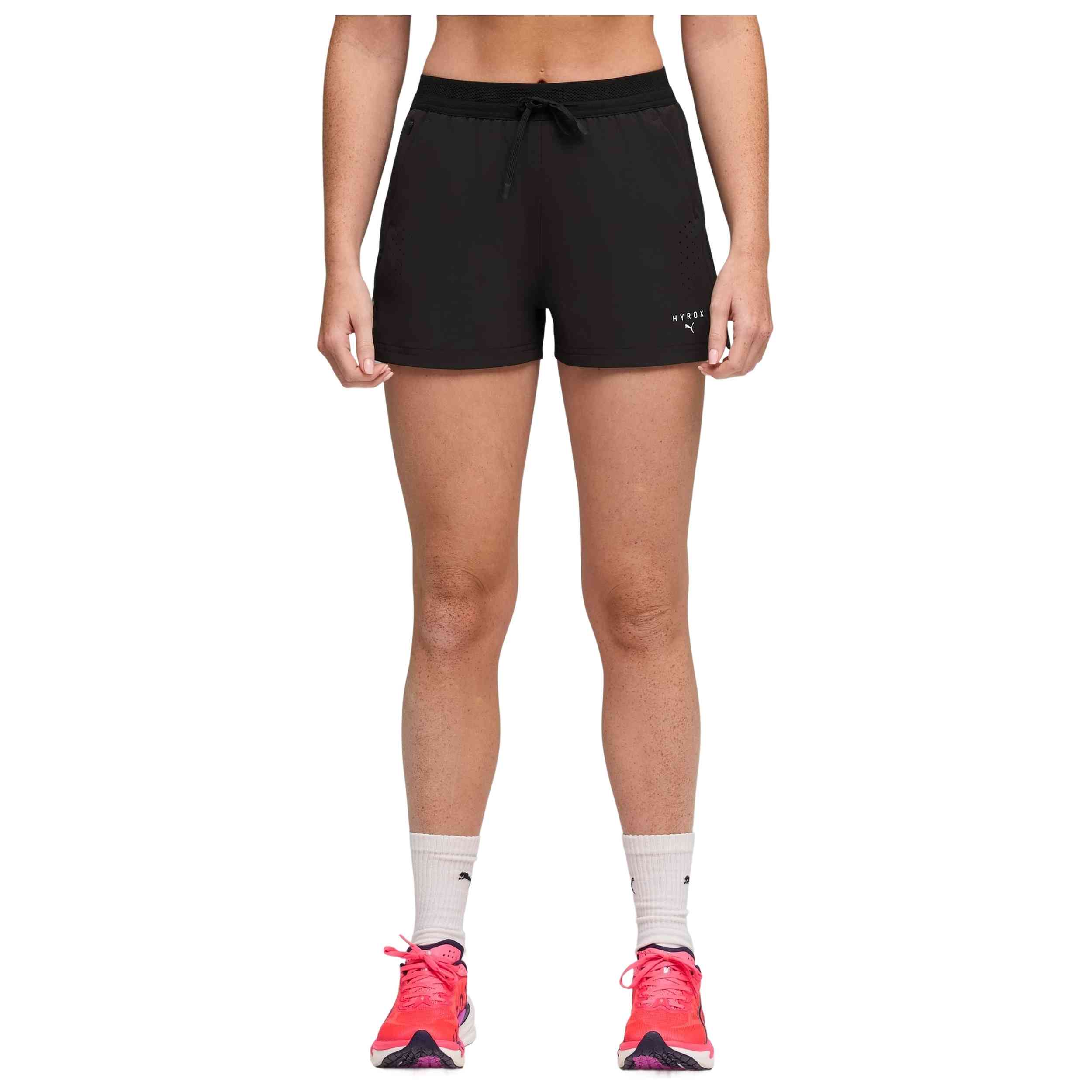 Short Puma modelo W Puma X Hyrox Dryel en color Negro