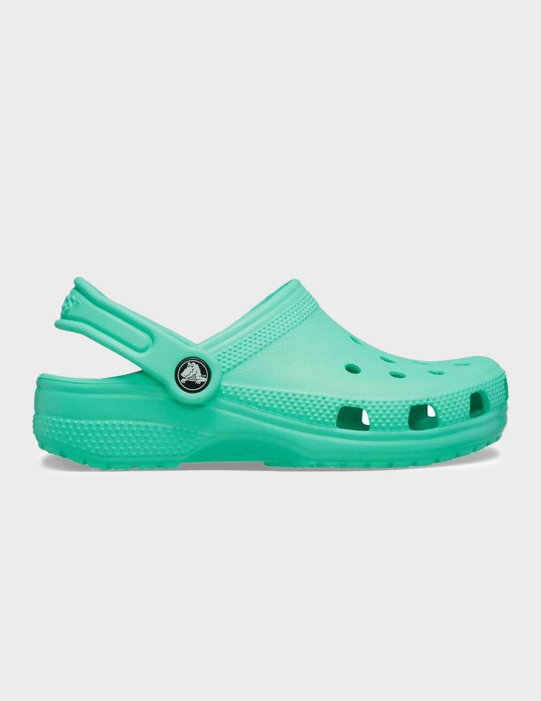Crocs Classic Clog K zuecos verde para niño y mujer