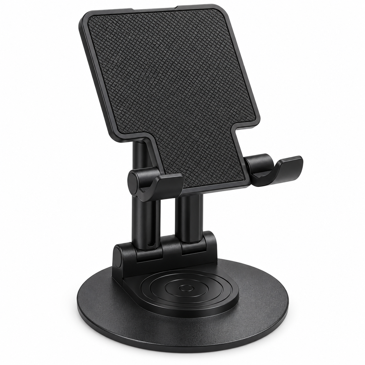 Soporte para Móvil o Tablet de Escritorio, Plegable y Ajustable con Giro 360°, Base Estable y Altura Regulable SPD083