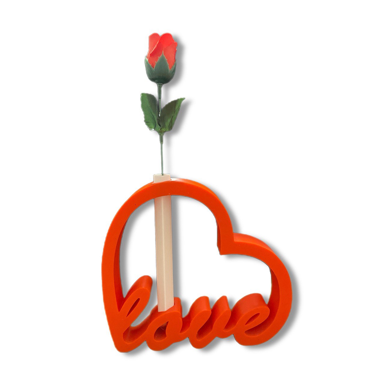 Ibex3D Creaciones - Figura de decoración San Valentín Día de los enamorados - Corazón minimalista