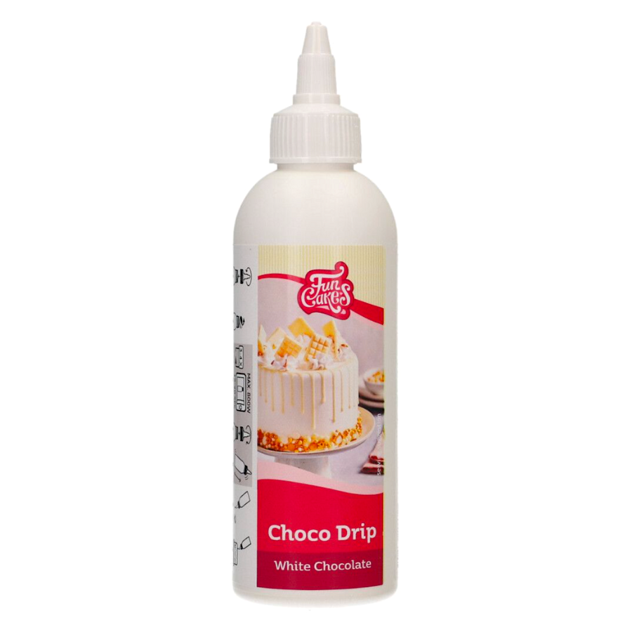 FUNCAKES EFECTO GOTEO CHOCO DRIP - CHOCOLATE BLANCO 180 G