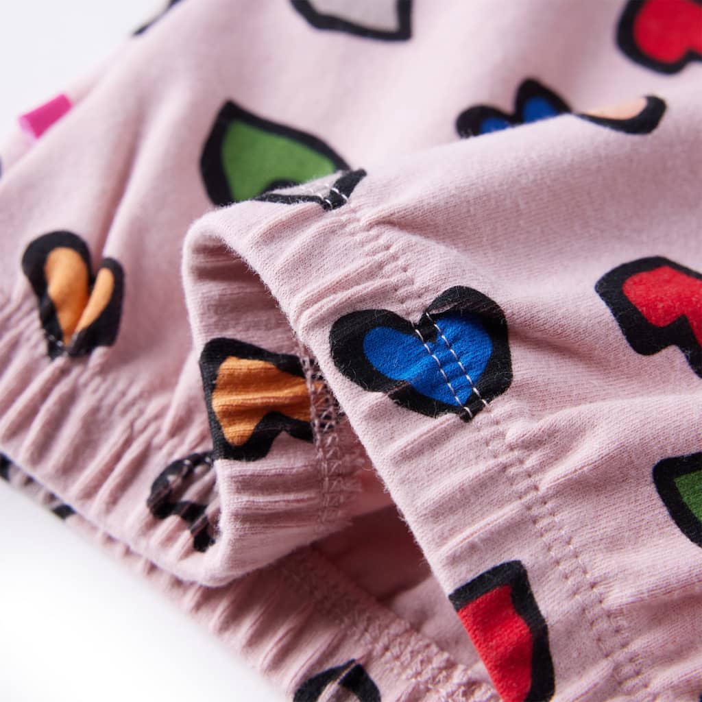 Sudadera para Niños con Estampado de Corazones Jersey Manga Larga Infantil Rosa