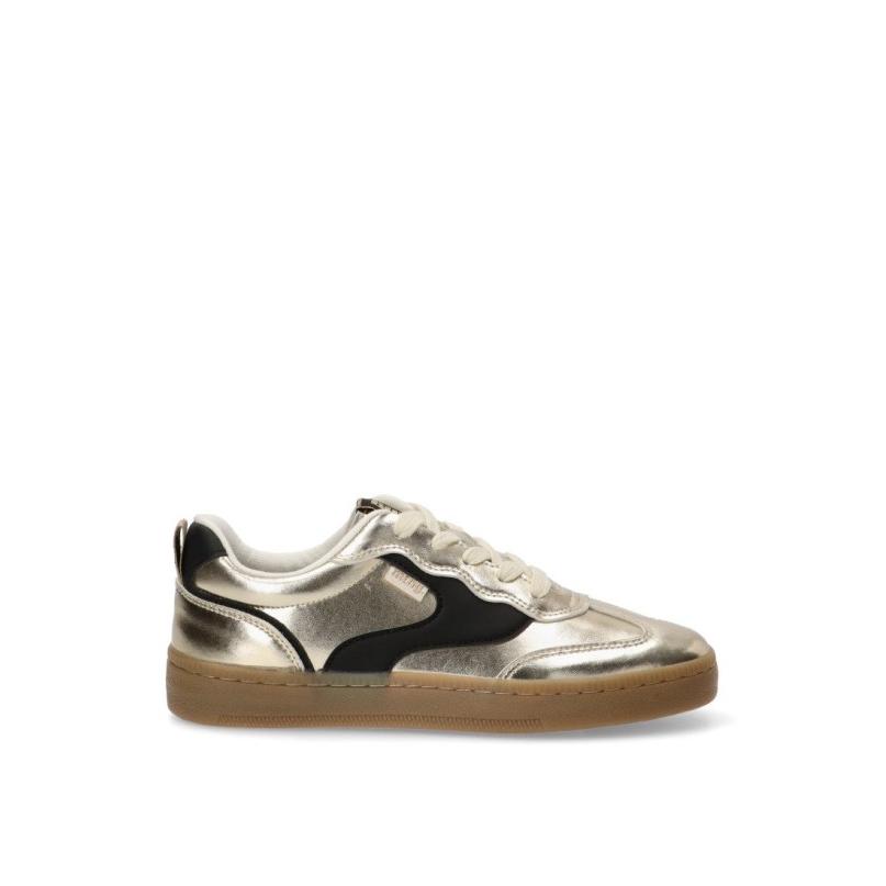 Zapatillas Casual Mustang - Mujer - Suela Plana - Modelo 60825 - Color Platino