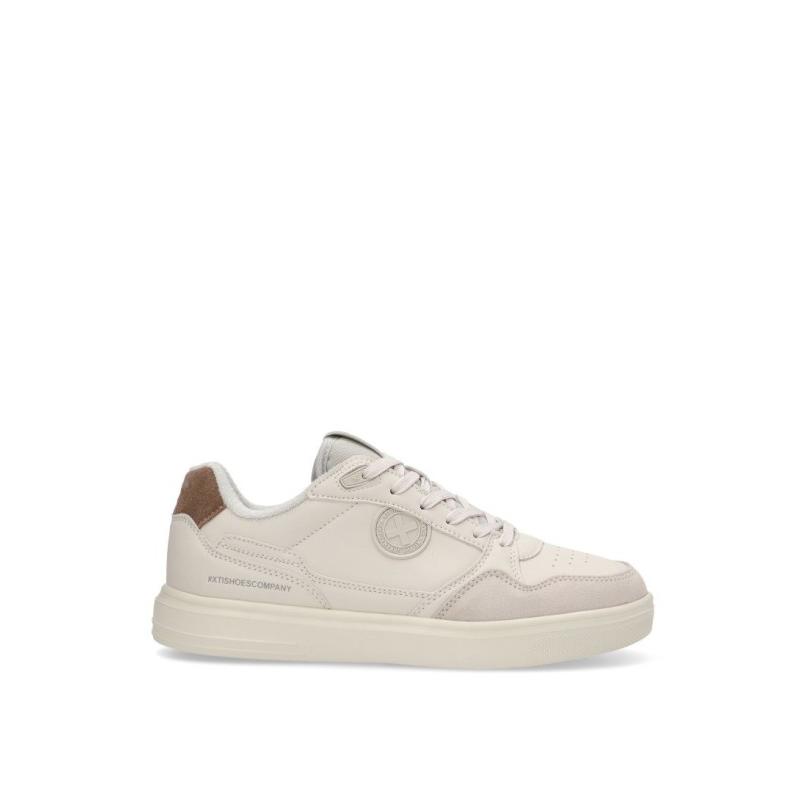 Zapatillas Casual Xti - Hombre - Suela Plana - Modelo 143599 - Color Beige