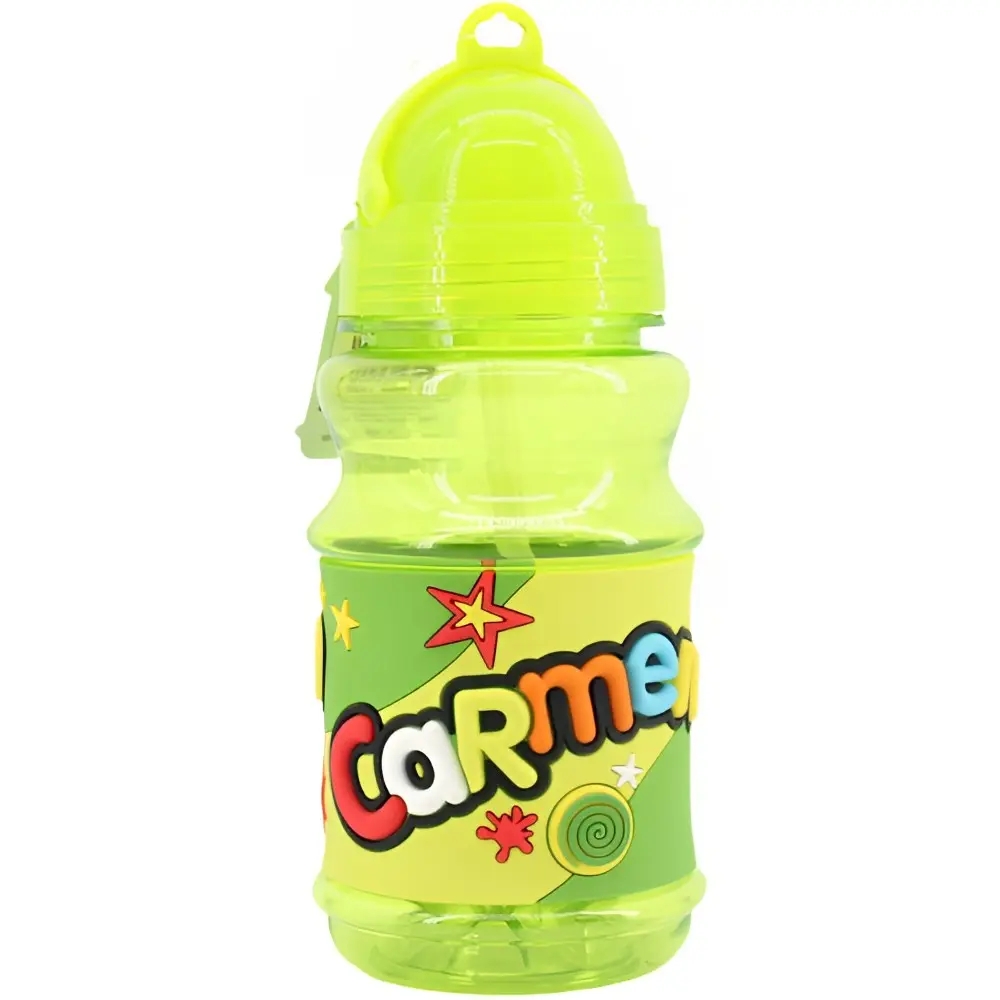 PLUS HOME Botella Agua con Nombre para Niños 350 Ml a Prueba de Fugas Sin BPA