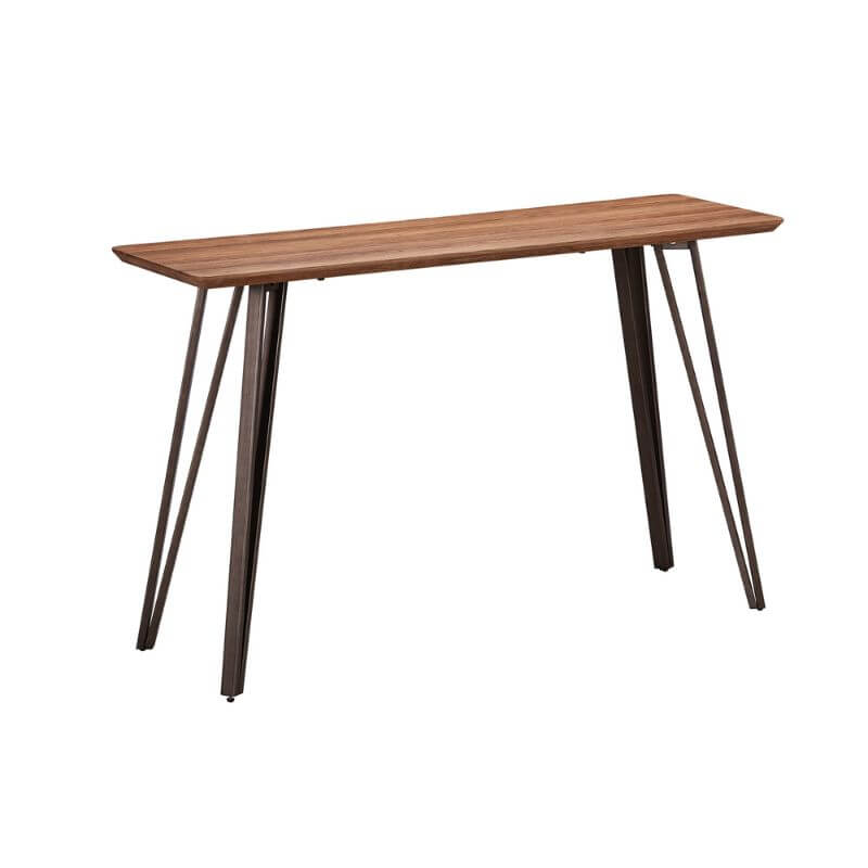 MOBELCENTER - Mesa Auxiliar Candi 120 cm - Diseño Industrial Ideal para Recibidor, Comedor o Cocina (1507)