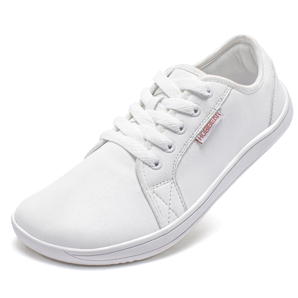 TK Zapatillas Casuales HOBIBEAR Para Hombres Y Mujeres Con Dedo Ancho Y Cero Bajada Zapatillas De Paseo Ligero De Cuero Sintético Minimalistas Para Adultos